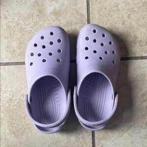 Womens Lavender CROCS Lightweight Slip-On Shoes
